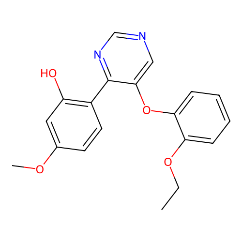 2-(5-(2-Ethoxyphenoxy)pyrimidin-4-yl)-5-methoxyphenol structure