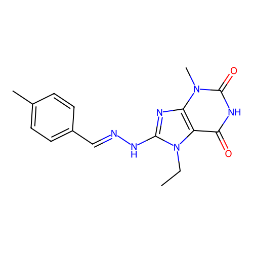 C16H18N6O2 structure