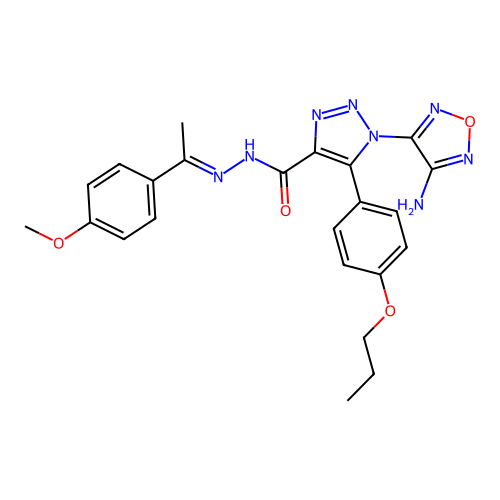 C23H24N8O4 structure