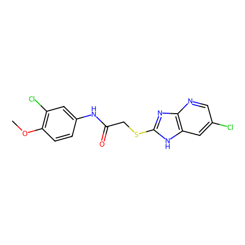 C15H12Cl2N4O2S structure