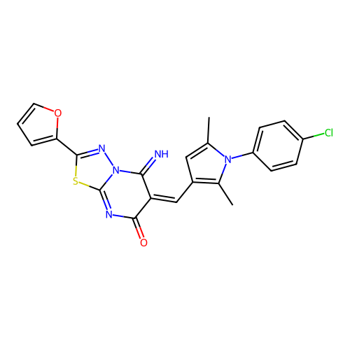 C22H16ClN5O2S structure