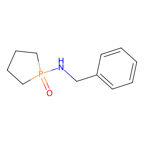 1-[Benzylamino]phospholan-1-one structure