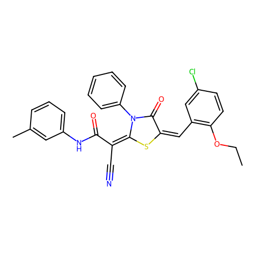 C28H22ClN3O3S structure
