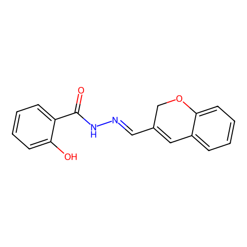 N'-[(E)-2H-chromen-3-ylmethylidene]-2-hydroxybenzohydrazide structure