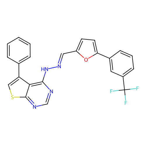C24H15F3N4OS structure