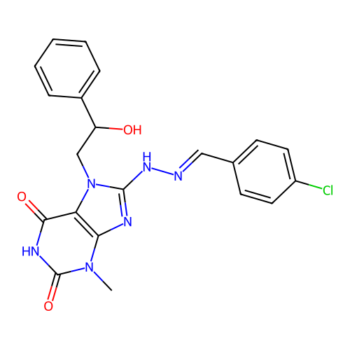 C21H19ClN6O3 structure