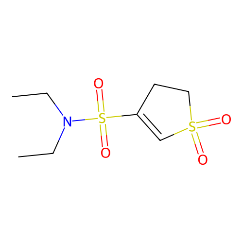 3-Thiophenesulfonamide, N,N-diethyl-4,5-dihydro-, 1,1-dioxide structure
