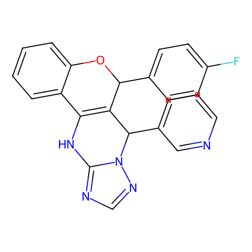 C23H16FN5O structure