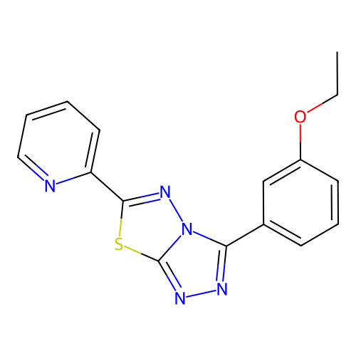 3-(3-Ethoxyphenyl)-6-(pyridin-2-yl)[1,2,4]triazolo[3,4-b][1,3,4]thiadiazole structure