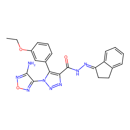 C22H20N8O3 structure