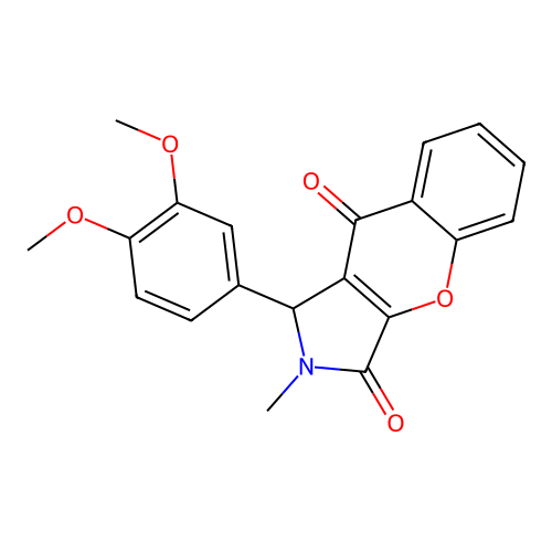1-(3,4-Dimethoxyphenyl)-2-methyl-1,2-dihydrochromeno[2,3-c]pyrrole-3,9-dione structure