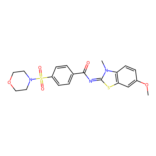 (E)-N-(6-methoxy-3-methylbenzo[d]thiazol-2(3H)-ylidene)-4-(morpholinosulfonyl)benzamide structure
