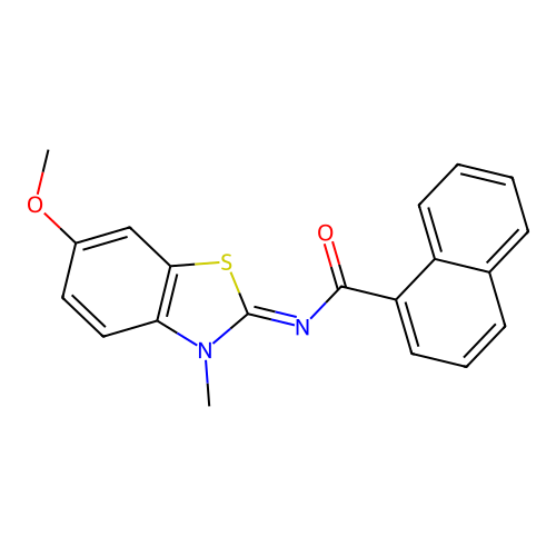 (E)-N-(6-methoxy-3-methylbenzo[d]thiazol-2(3H)-ylidene)-1-naphthamide structure