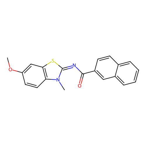(E)-N-(6-methoxy-3-methylbenzo[d]thiazol-2(3H)-ylidene)-2-naphthamide structure
