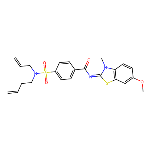 (E)-4-(N-allyl-N-(but-3-en-1-yl)sulfamoyl)-N-(6-methoxy-3-methylbenzo[d]thiazol-2(3H)-ylidene)benzamide structure