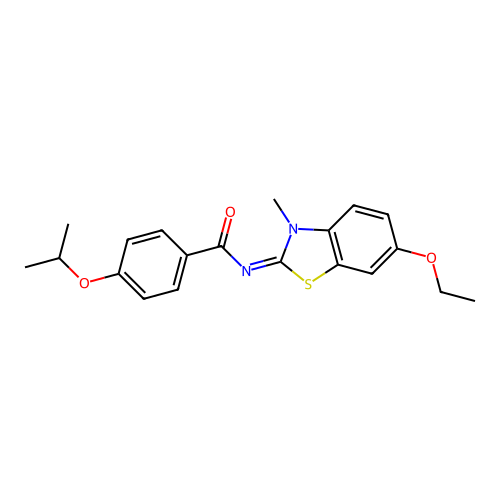 (E)-N-(6-ethoxy-3-methylbenzo[d]thiazol-2(3H)-ylidene)-4-isopropoxybenzamide structure
