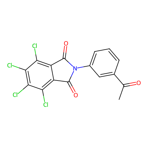 2-(3-Acetylphenyl)-4,5,6,7-tetrachloroisoindole-1,3-dione structure