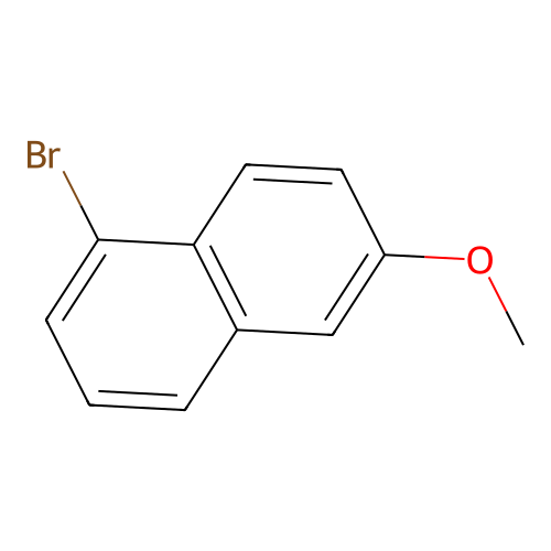 1-Bromo-6-methoxynaphthalene structure