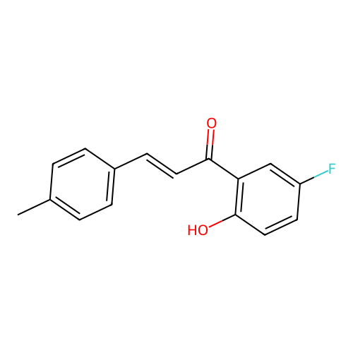 1-(5-Fluoro-2-hydroxyphenyl)-3-(4-methylphenyl)prop-2-en-1-one structure