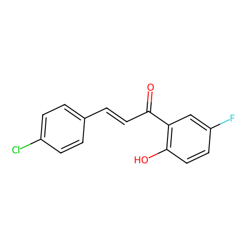 4-Chloro-5'-fluoro-2'-hydroxychalcone structure