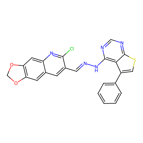 C23H14ClN5O2S structure