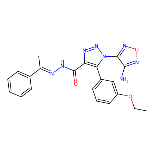 C21H20N8O3 structure