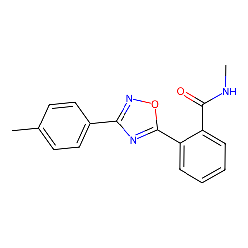 N-methyl-2-[3-(4-methylphenyl)-1,2,4-oxadiazol-5-yl]benzamide structure