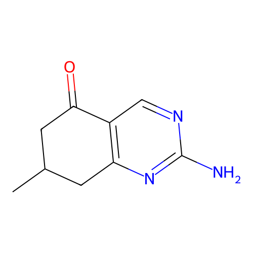 2-amino-7-methyl-7,8-dihydroquinazolin-5(6H)-one structure