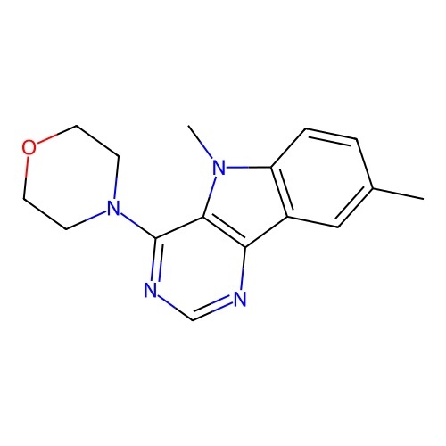 4-(5,8-Dimethylpyrimido[5,4-b]indol-4-yl)morpholine structure