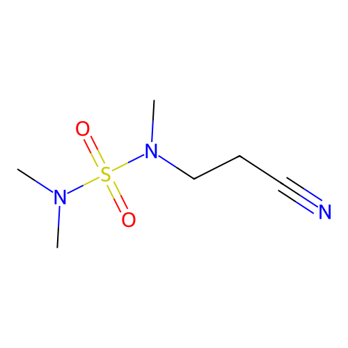 [(2-Cyanoethyl)(methyl)sulfamoyl]dimethylamine structure