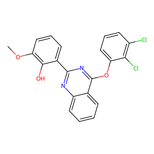 2-(4-(2,3-Dichlorophenoxy)quinazolin-2-yl)-6-methoxyphenol structure