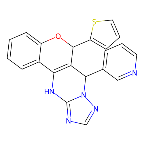 C21H15N5OS structure
