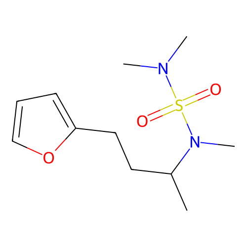 {[4-(Furan-2-YL)butan-2-YL](methyl)sulfamoyl}dimethylamine structure