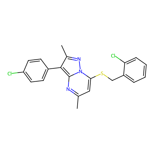C21H17Cl2N3S structure