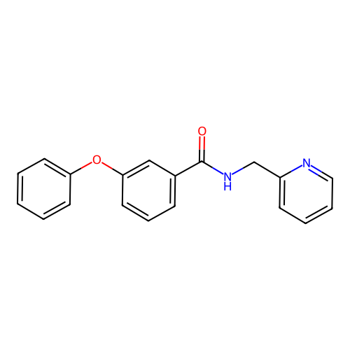 3-phenoxy-N-(pyridin-2-ylmethyl)benzamide structure