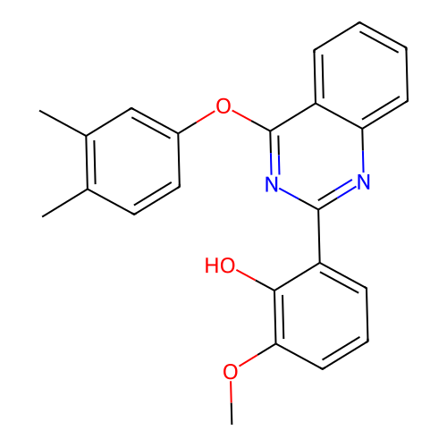 2-(4-(3,4-Dimethylphenoxy)quinazolin-2-yl)-6-methoxyphenol structure