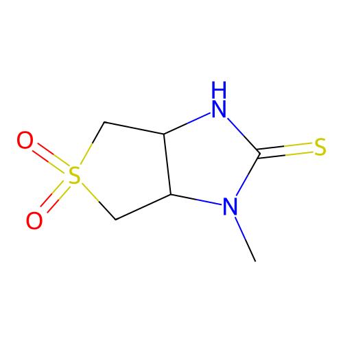 1-methyltetrahydro-1H-thieno[3,4-d]imidazole-2(3H)-thione 5,5-dioxide structure