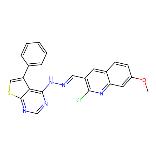 C23H16ClN5OS structure