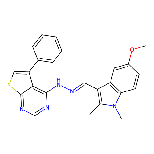 C24H21N5OS structure