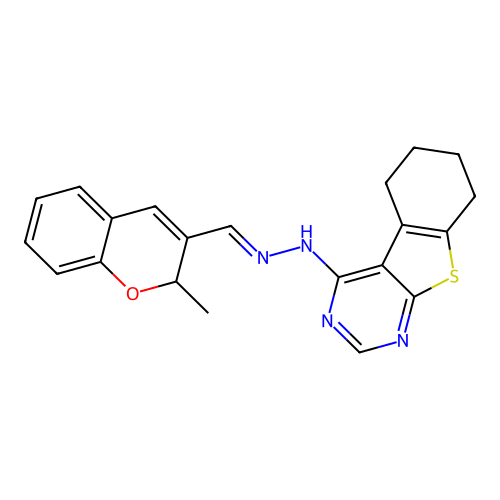 C21H20N4OS structure