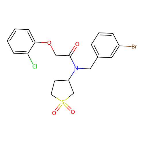 C19H19BrClNO4S structure