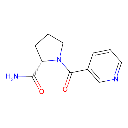 1-(Pyridine-3-carbonyl)-L-prolinamide structure