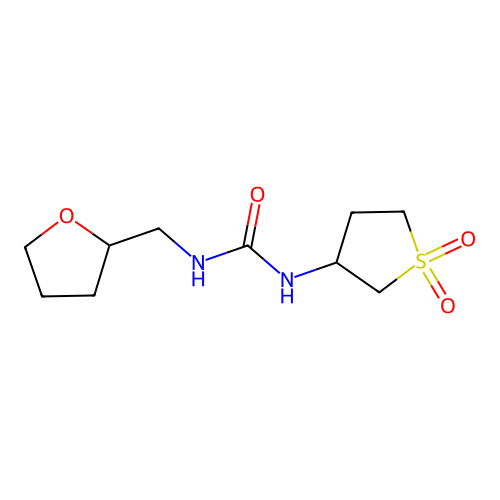 1-(1,1-Dioxo-1lambda6-thiolan-3-yl)-3-[(oxolan-2-yl)methyl]urea structure