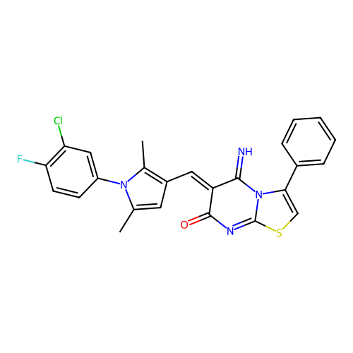 C25H18ClFN4OS structure
