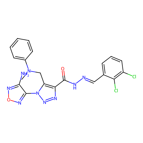 C20H17Cl2N9O2 structure