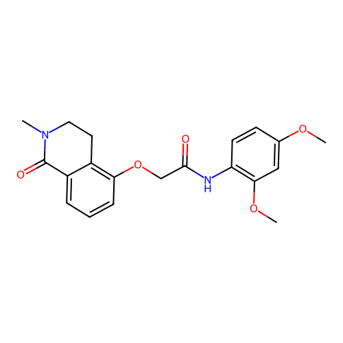 N-(2,4-dimethoxyphenyl)-2-((2-methyl-1-oxo-1,2,3,4-tetrahydroisoquinolin-5-yl)oxy)acetamide structure