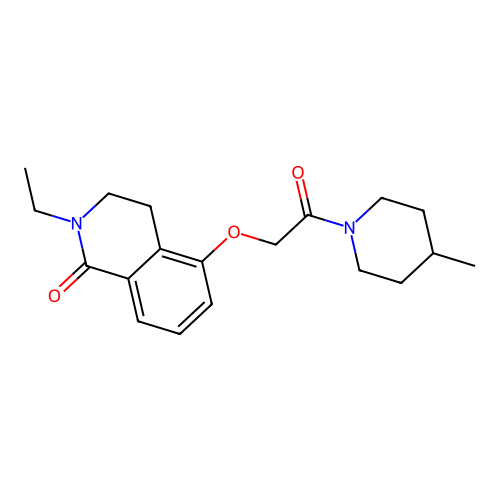 2-Ethyl-5-[2-(4-methylpiperidin-1-yl)-2-oxoethoxy]-3,4-dihydroisoquinolin-1-one structure
