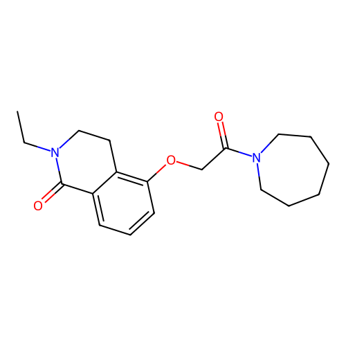 5-(2-(azepan-1-yl)-2-oxoethoxy)-2-ethyl-3,4-dihydroisoquinolin-1(2H)-one structure