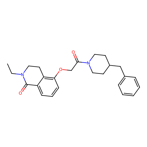 5-[2-(4-Benzylpiperidin-1-yl)-2-oxoethoxy]-2-ethyl-3,4-dihydroisoquinolin-1-one structure