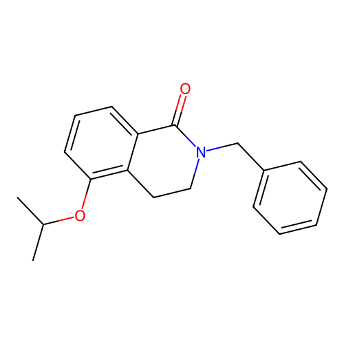 2-benzyl-5-isopropoxy-3,4-dihydroisoquinolin-1(2H)-one structure